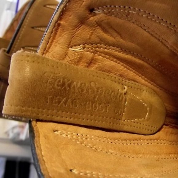 TEXAS BOOT CO. Women's Cowboy Boot, Tan, 7C - Picture 8 of 8